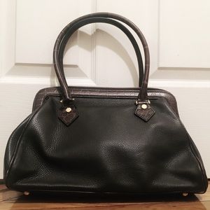 Brown leather purse from Brooks Brothers